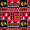 Sykel Enterprises NHL Team Fleece Blanket Fabric-Chicago Blackhawks Holiday Sweater Fleece Fabric